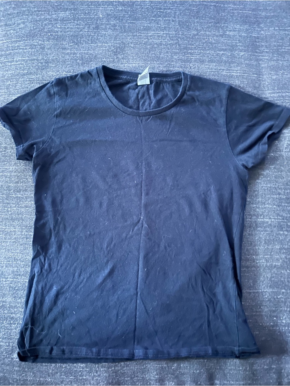Gildan Black Women's Short Sleeve Crew Neck Tee